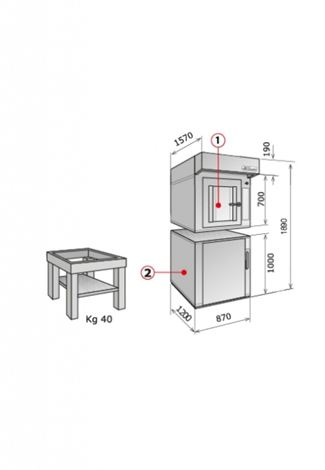 Horno termoventilado TS5-E 40X80