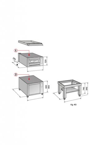 Horno modular a gas CP/GAS y CP/GAS-S